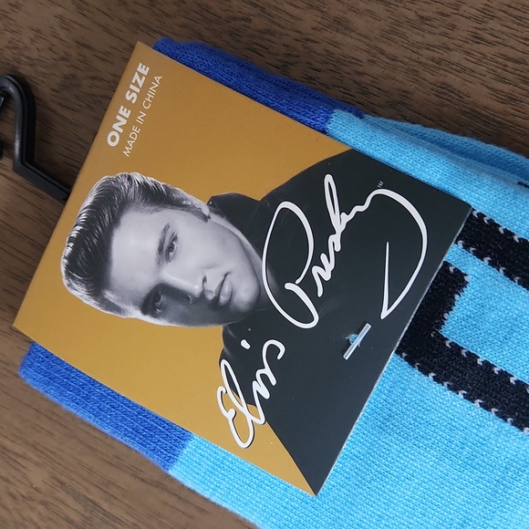NWT Elvis Presley Men's Socks In One Size Fits Shoe Size US7-12 - Picture 3 of 4